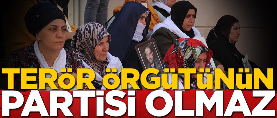 Terör örgütünün partisi olmaz