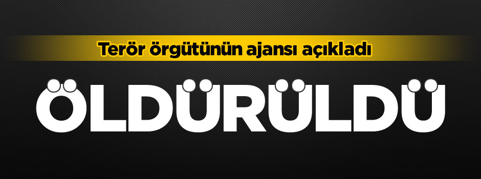 Terör örgütünün üst düzey yöneticisi öldü