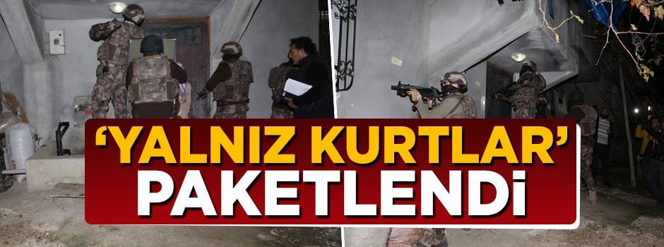 Terör örgütünün 'yalnız kurtları' paketlendi