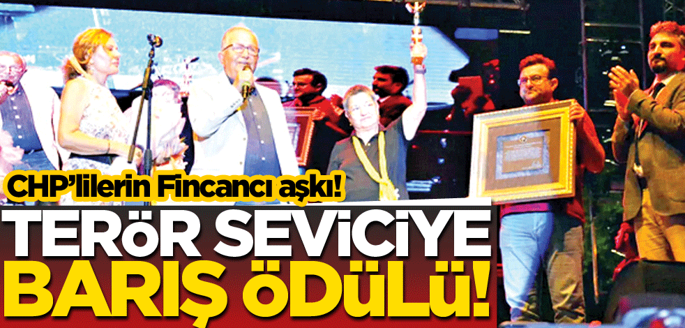 Terör seviciye barış ödülü!