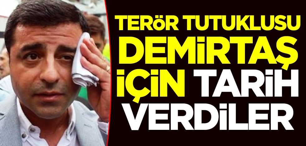 Terör tutuklusu Selahattin Demirtaş için tarih verdiler