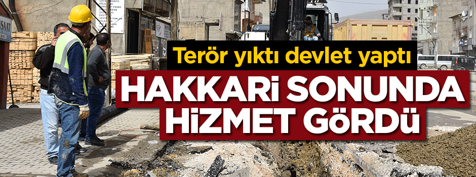 Terör yıktı, devlet yaptı... Hakkari sonunda hizmet gördü