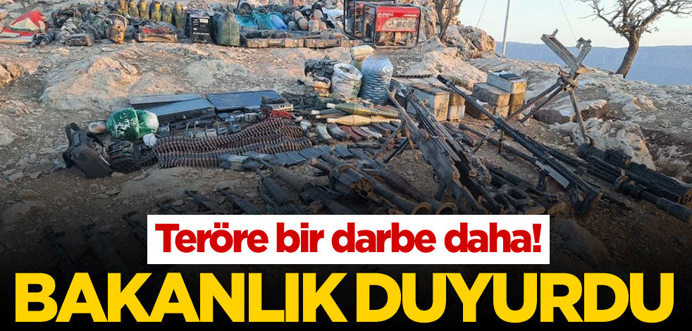 Teröre bir darbe daha! Bakanlık duyurdu