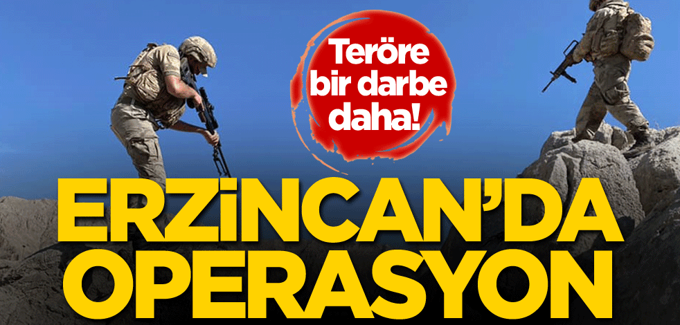 Teröre bir darbe daha! Erzincan'da operasyon