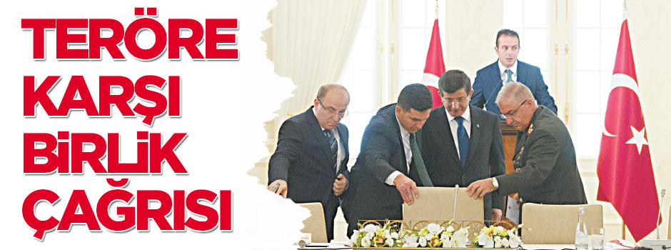 Teröre karsı birlik çağrısı