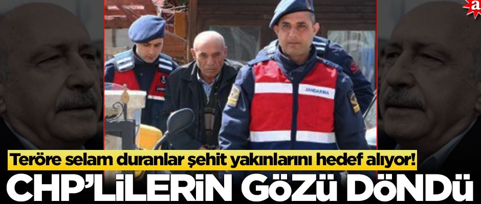 Teröre selam duranlar şehit yakınlarını hedef alıyor! CHP'lilerin gözü döndü