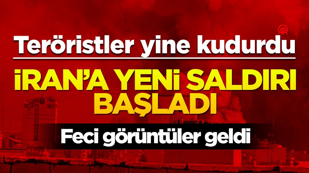 Terörist ABD ve İsrail yine kudurdu! İran'a yeni saldırı başladı