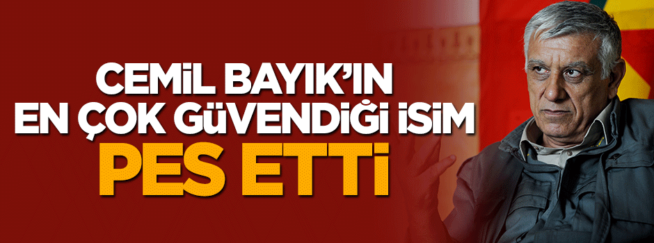 Terörist Cemil Bayık en güvendiği adam teslim oldu