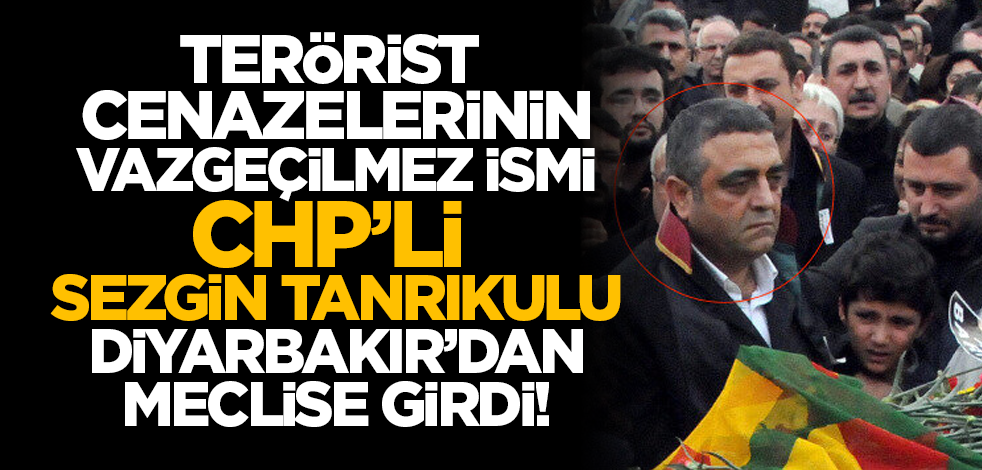 Terörist cenazelerinin vazgeçilmez ismi CHP’li Sezgin Tanrıkulu Diyarbakır’dan meclise girdi!