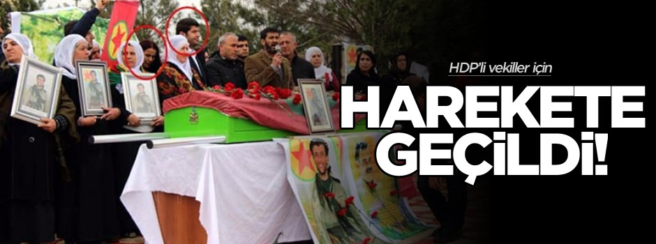 Terörist cenazesine katılan HDP'li vekiller için düğmeye basıldı!