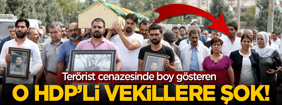 Terörist cenazesine katılan HDP'li vekillere şok!