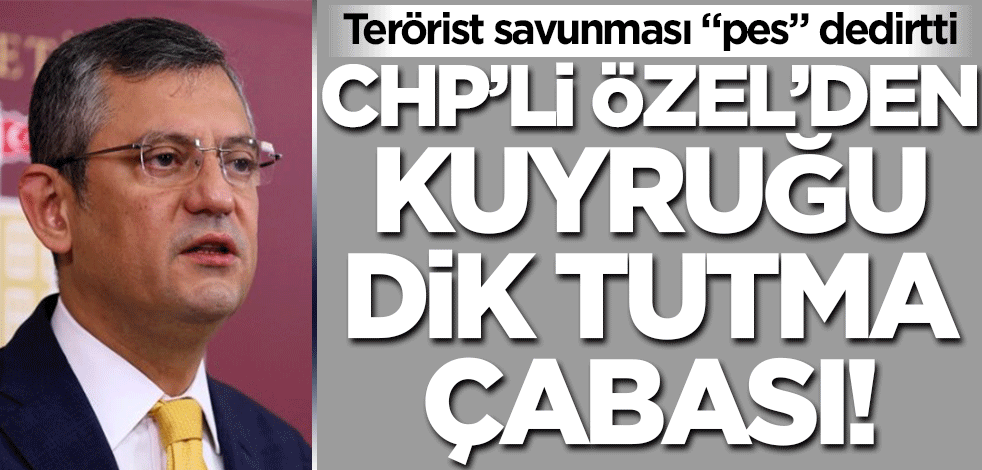 Terörist Dilşah Ercan savunması "pes" dedirtti! Özgür Özel'den kuyruğu dik tutma telaşı
