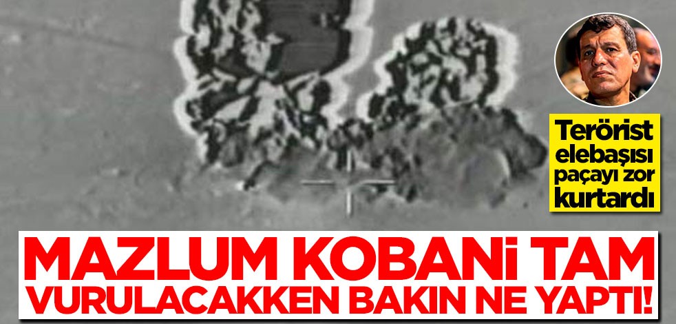 Terörist elebaşısı Mazlum Kobani tam vurulacakken bakın ne yaptı!