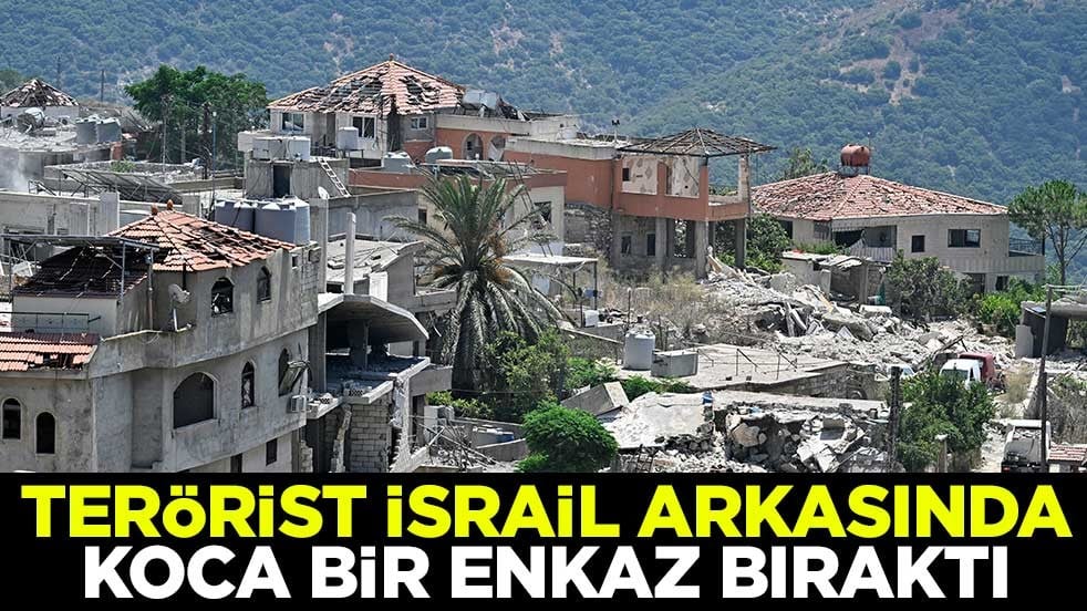 Terörist İsrail arkasında koca bir enkaz bıraktı