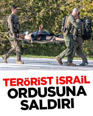 Terörist İsrail ordusuna saldırı