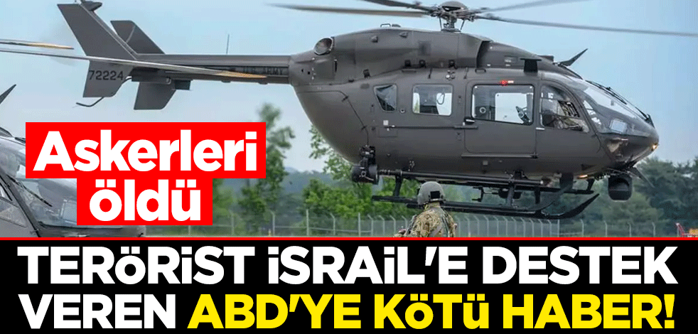 Terörist İsrail'e destek veren ABD'ye kötü haber! Helikopteri düştü, 3 askeri öldü