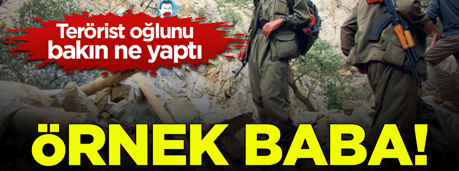 Terörist oğlunu güvenlik güçlerine teslim etti