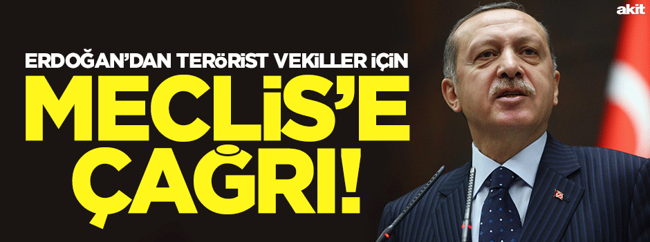 'Terörist vekillere gereği yapılsın'