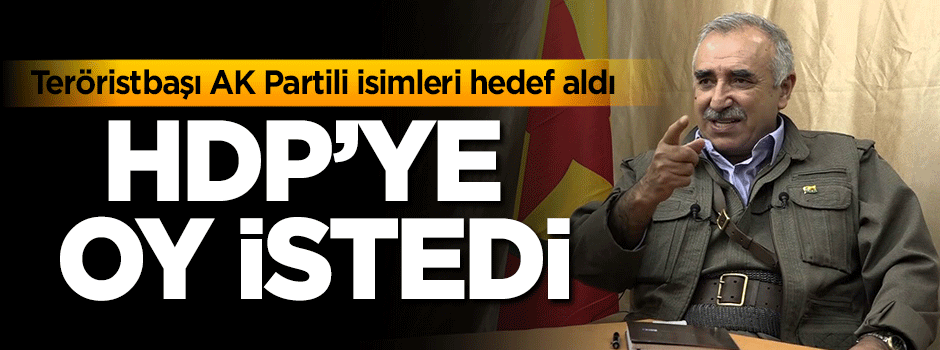 Teröristbaşı AK Partili isimleri hedef aldı!