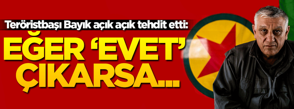 Teröristbaşı Bayık'tan Kürt seçmene alçak tehdit!