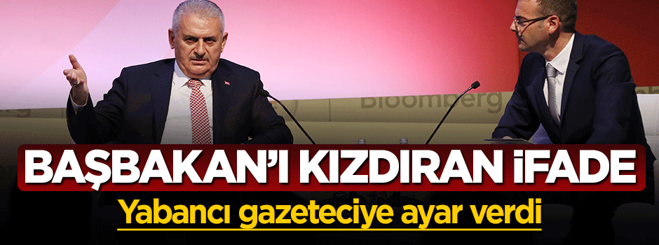 Teröristbaşı Fetullah Gülen'e 'Mister' diyen gazeteci Başbakan Yıldırım'ı kızdırdı