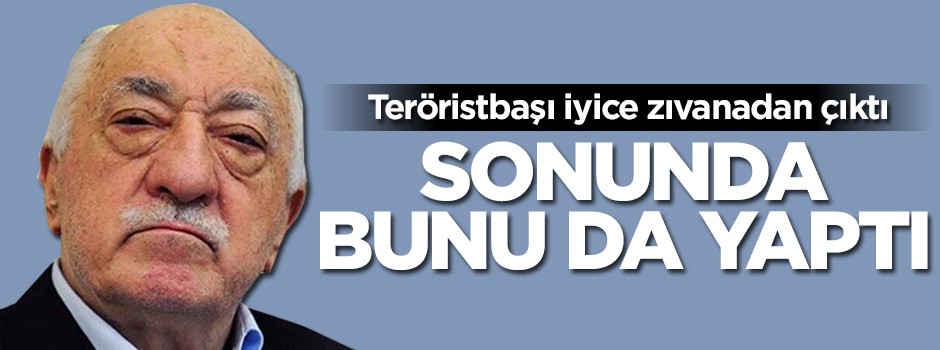 Teröristbaşı iyice alçaklaştı!