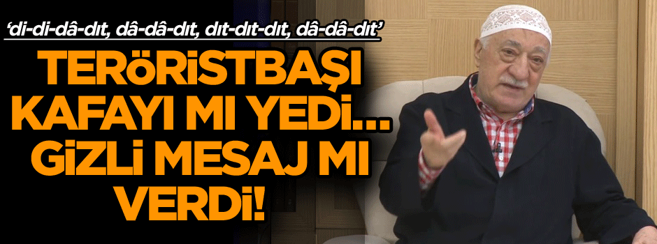 Teröristbaşı kafayı mı yedi… Gizli mesaj mı verdi!