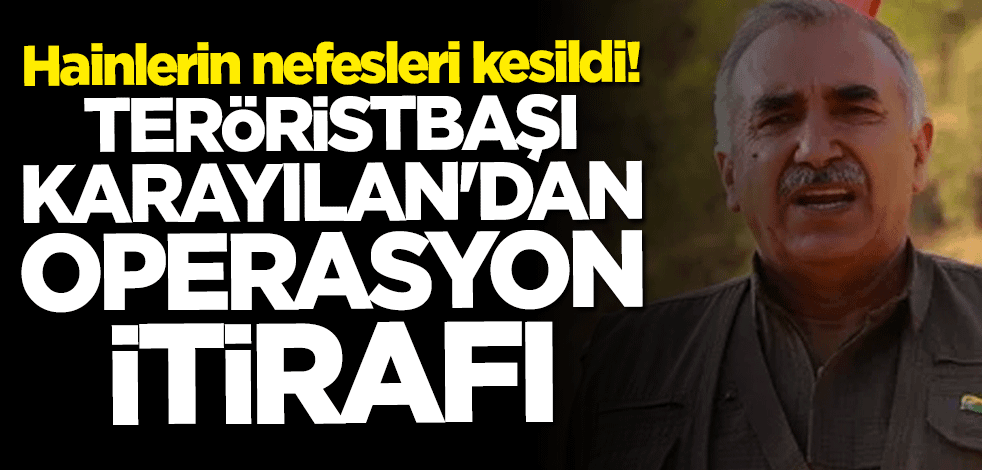 Teröristbaşı Murat Karayılan'dan "Pençe" itirafı