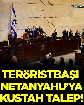Teröristbaşı Netanyahu'ya küstah talep!