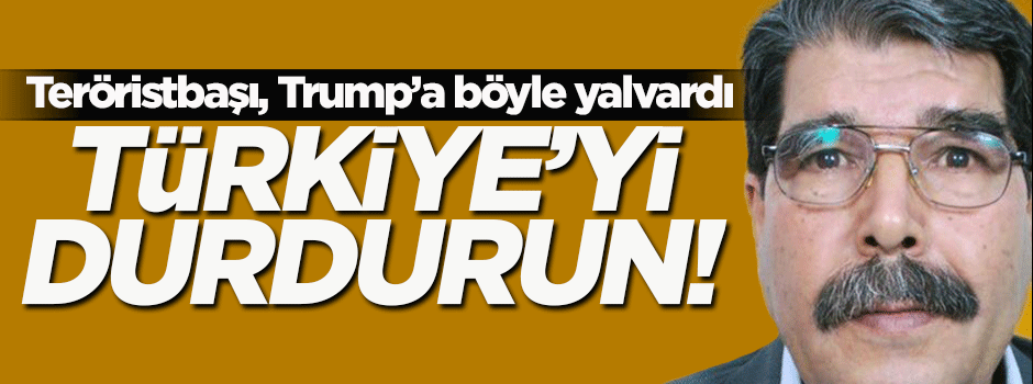 Teröristbaşı Trump'a böyle yalvardı: Türkiye'yi durdurun
