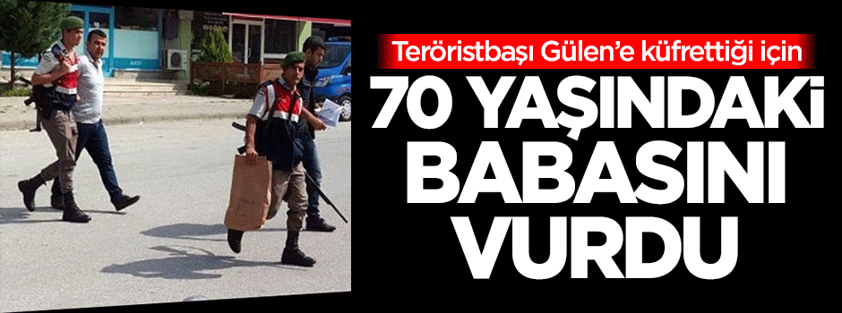 Teröristbaşına küfrettiği için 70 yaşındaki babasını vurdu!