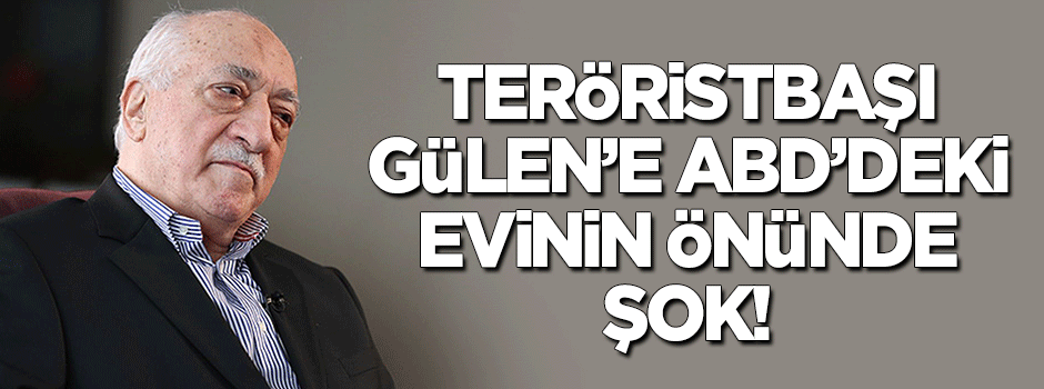 Teröristbaşının evinin önünde eylem!