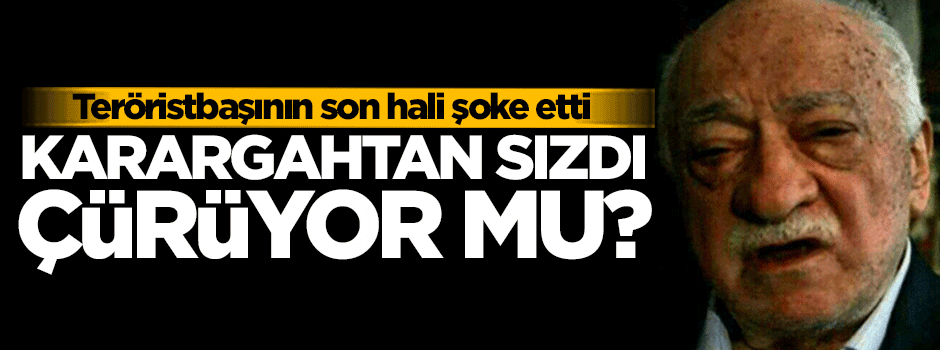 Teröristbaşının son hali herkesi şoke etti!