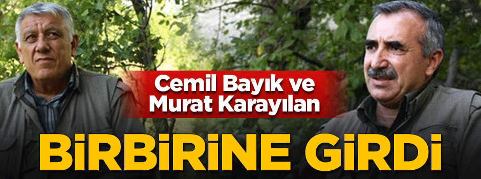 Teröristbaşları birbirine girdi!