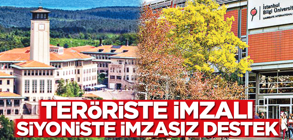 Teröriste imzalı Siyoniste imzasız destek