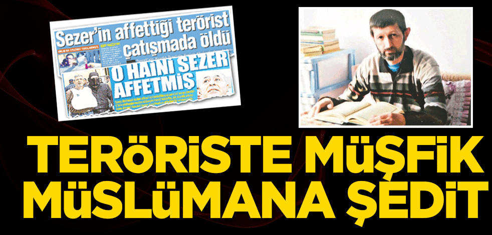 Teröriste müşfik Müslümana şedit