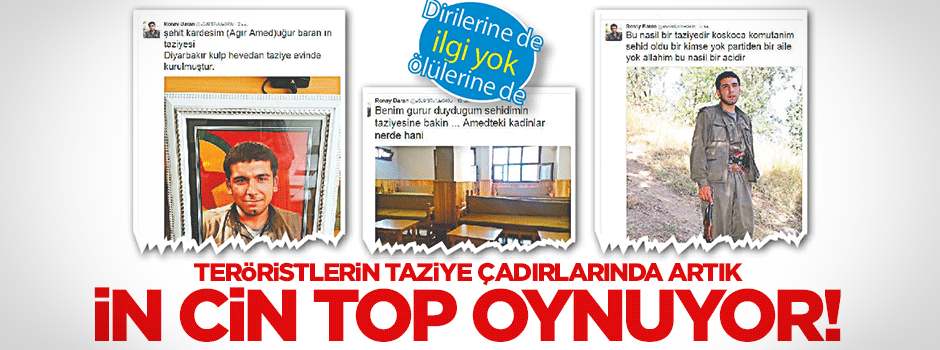 Teröristin taziye çadırı boş kaldı