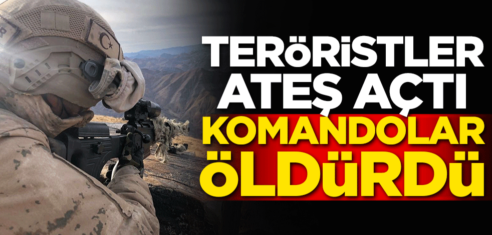 Teröristler ateş açtı! Komandolar öldürdü