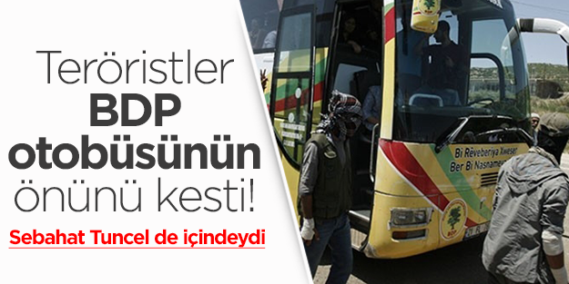 Teröristler BDP aracının önünü kesti