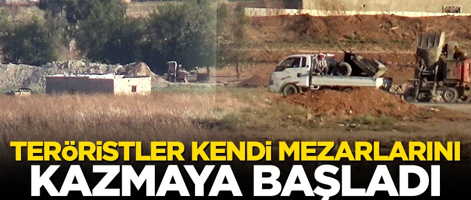 Teröristler beton mikseri getirdi... Kendi mezarlarını kazıyorlar
