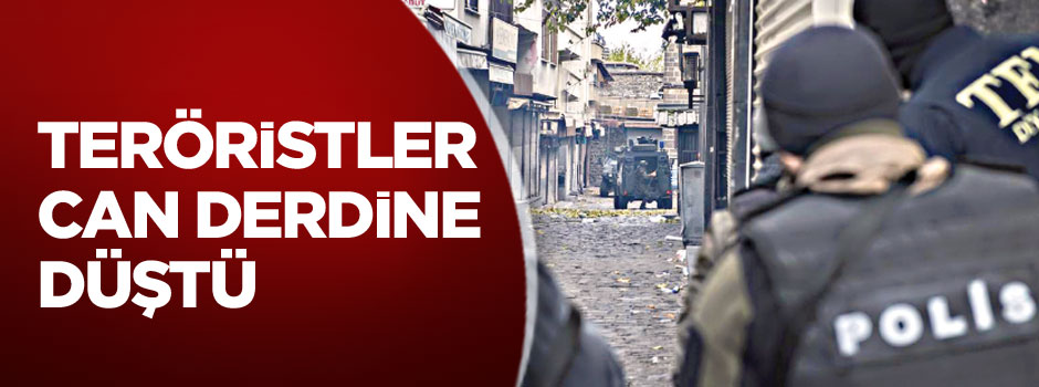 Teröristler can derdine düştü