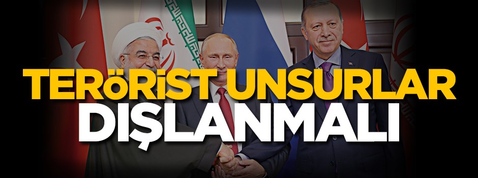 Teröristler dışlanmalı