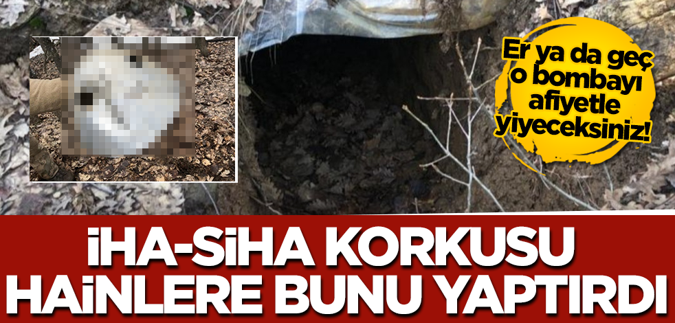 Teröristlerin İHA ve SİHA'dan korunmak için kullandığı metal başlık ele geçirildi