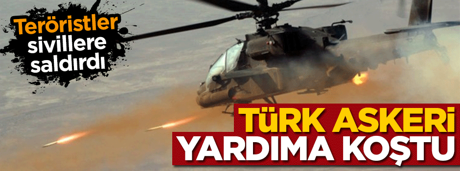 Teröristler saldırdı, Türk askeri kurtardı