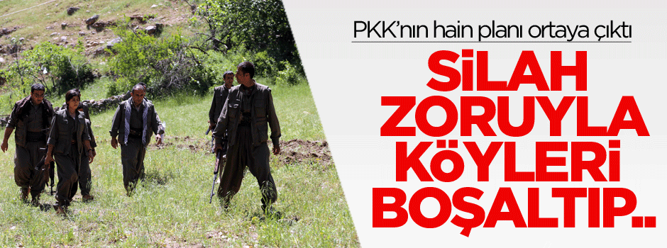 Teröristler silah zoruyla köy boşaltıyor!