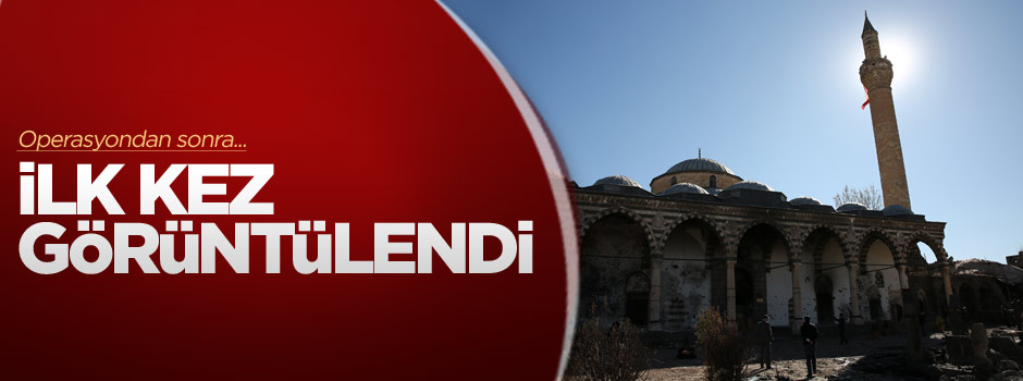 Teröristler tarihi Osmanlı camisini bu hâle getirdi