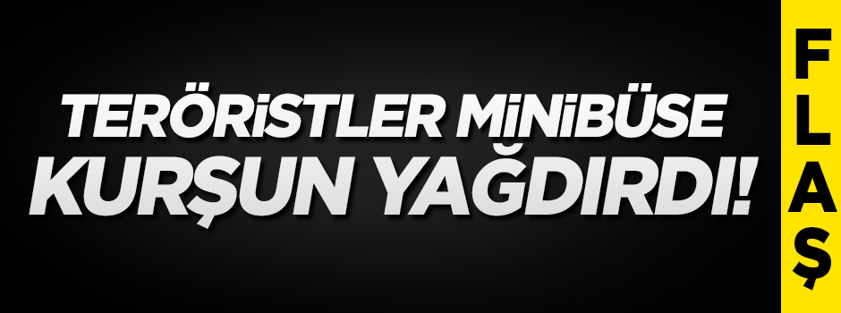 Teröristler yol kesti, minibüsün şoförünü öldürdü!