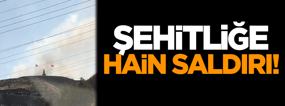 Teröristlerden şehitliğe hain saldırı!