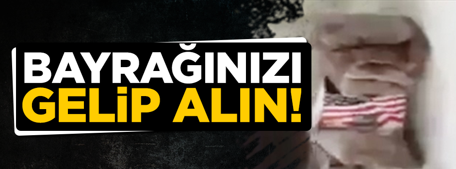 Teröristlerden temizlenen yerlerde ABD bayrakları bulundu