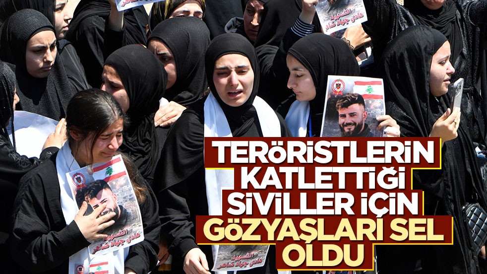 Teröristlerin katlettiği siviller için gözyaşları sel oldu